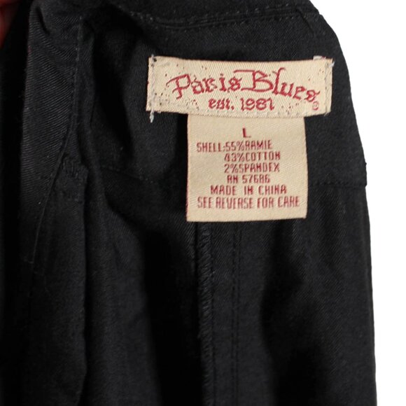 Vintage Y2K Paris Blues Black Lightweight Trench Jacket Juniors L Women’s S or M - Picture 10 of 10